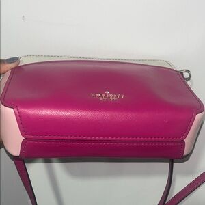 Kate Spade Fuchsia and Cream Crossbody Bag